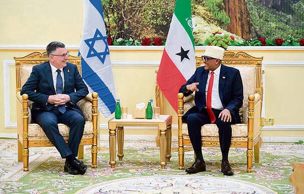 Foreign Minister Gideon Sa’ar meeting Somaliland President Abdirahman Mohamed Abdullahi